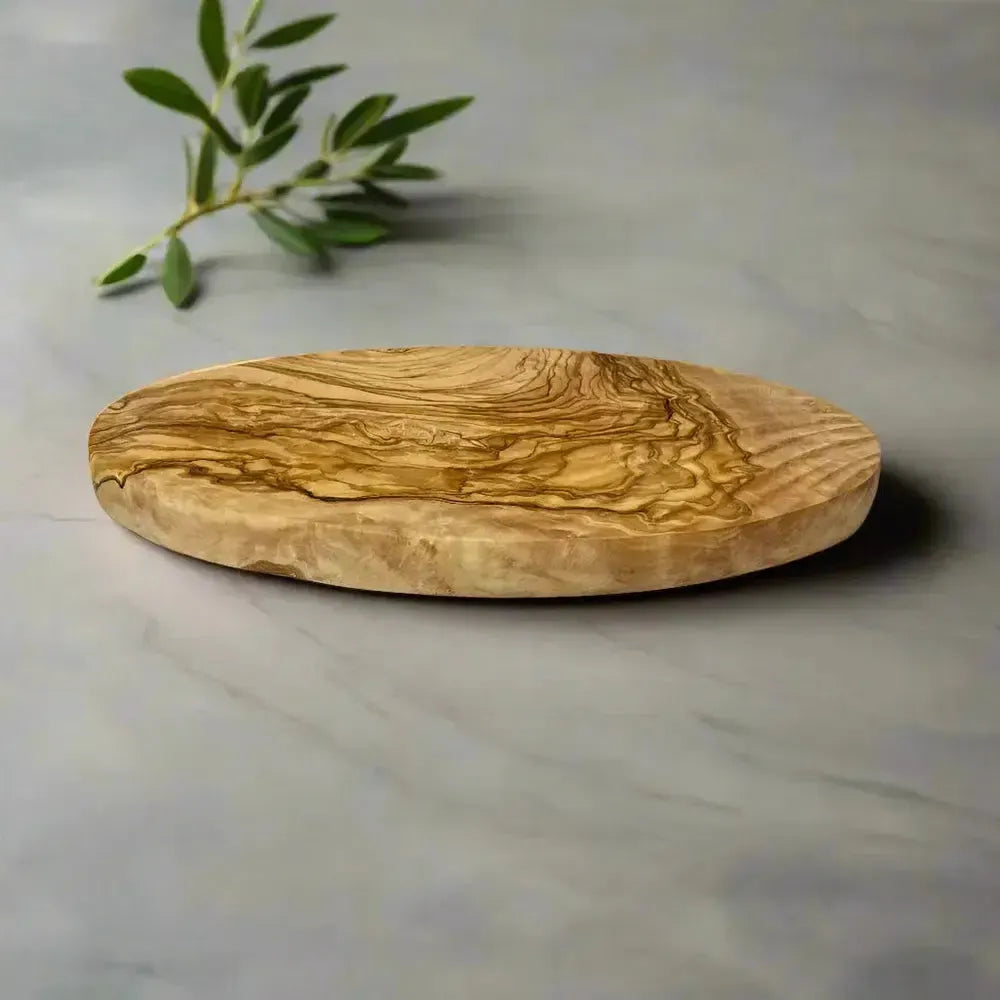 Olivenholz Schneidebrett oval